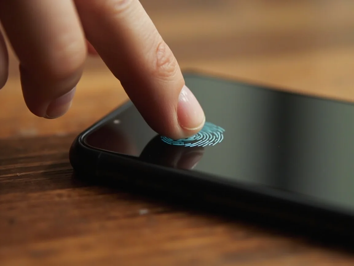A fingerprint close-up — biometric identity verification
